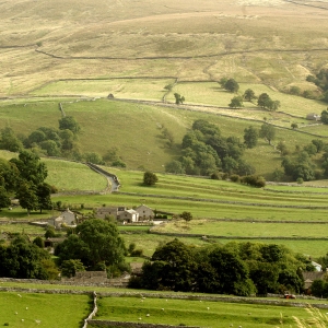 A view across the hills in the Yorkshire Dales National Park