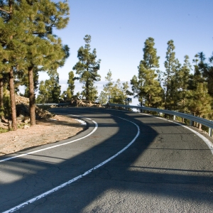 A mountain road in Tenerife