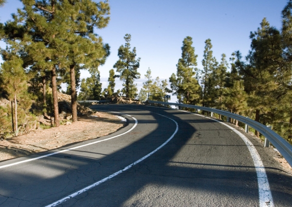 A mountain road in Tenerife