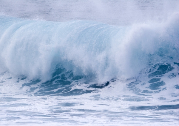 Big waves on a beach