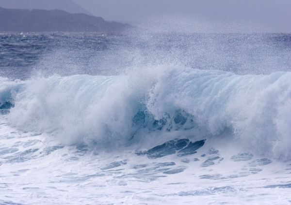 Surf breakers on a Tenerife beach