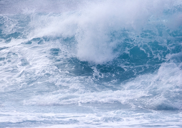 Big waves on a windy day