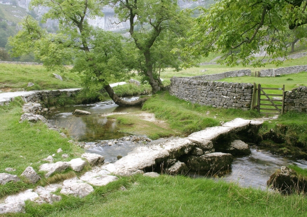 A mountain stream at Malham in the Yorkshire Dales