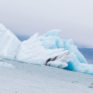 An iceberg in an Icelandic glacial lake