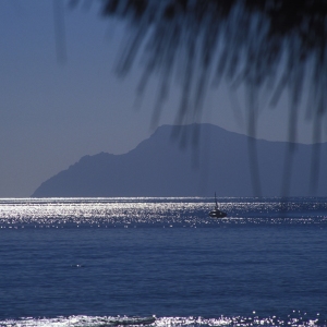 Mediterranean sunset in the balearic islands