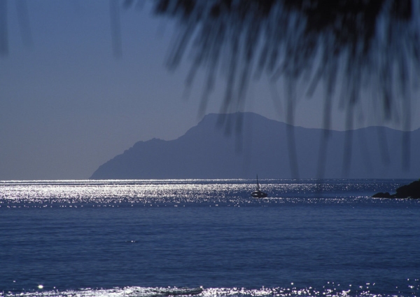 Mediterranean sunset in the balearic islands