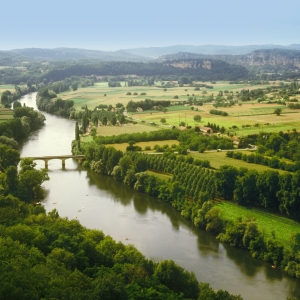 The Dordogne river from Rocamadour in Southern France