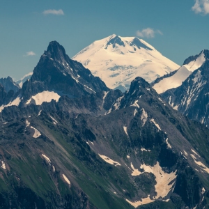 An alpine mountain range