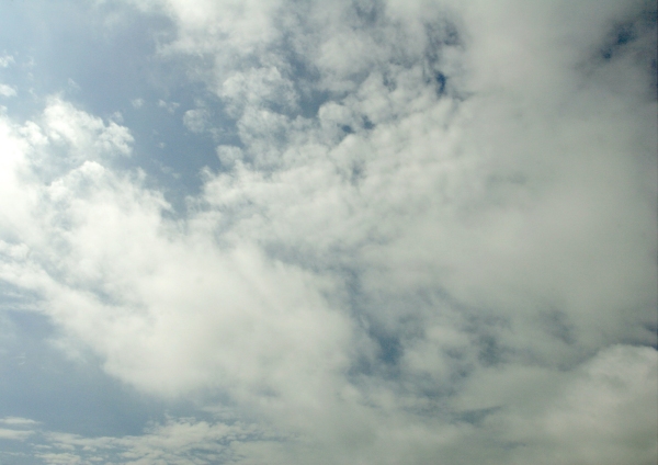 Clouds in a blue sky