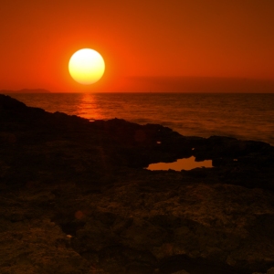 A colourful mediterranean sunset