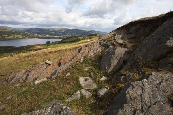 Bala lake seen from the hills above the lake