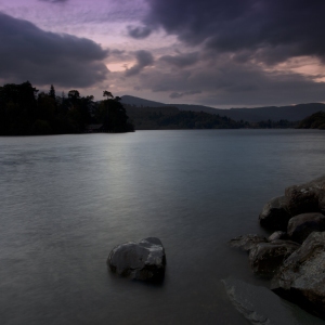 Derwentwater from Keswick in the evening