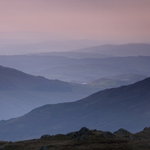 The hills above Lake Windermere in the Lake District