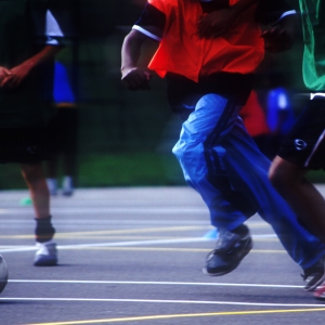 Football and fitness training for teenage boys