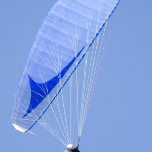 Paragliding on a sunny day