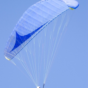 Paragliding on a hot summer's day