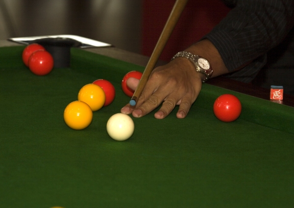 close up image of a game of pool or snooker