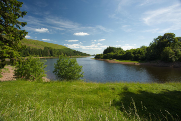 Talybont reservoir in South Wales