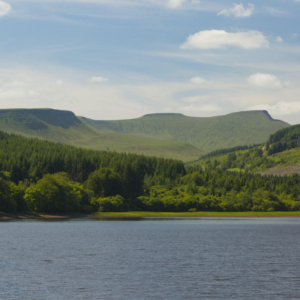 Talybont reservoir in South Wales