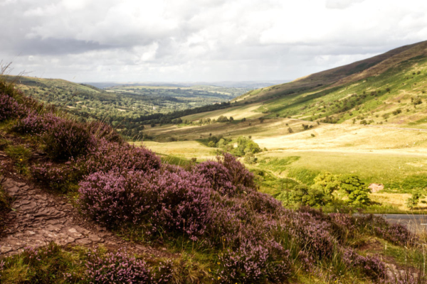 A view across the Brecon Beacons in South Wales