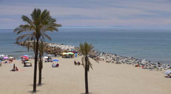 A sunny mediterranean beach